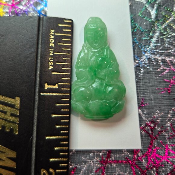 ✨ Goddess of Compassion Jade Pendant – Perfect for DIY Jewelry ✨ - Picture 6 of 7